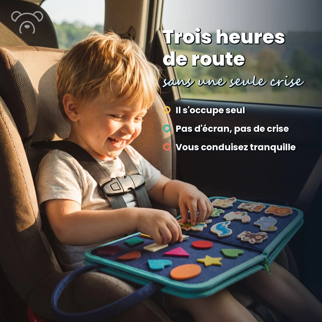 Busy board Montessori qui fait oublier les ÉCRANS (4 pages)