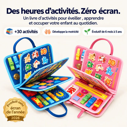 Busy board Montessori qui fait oublier les ÉCRANS (4 pages)